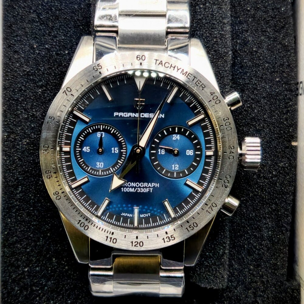 PAGANI DESIGN Men Sport Speed Chronograph Japan VK64 AR Sapphire glass